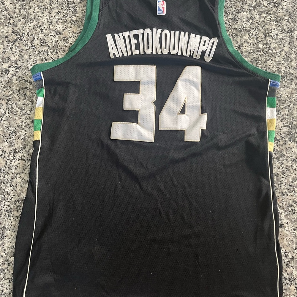 Nike Black NBA Logo Patch Athletic Jersey - Picture 2 of 6